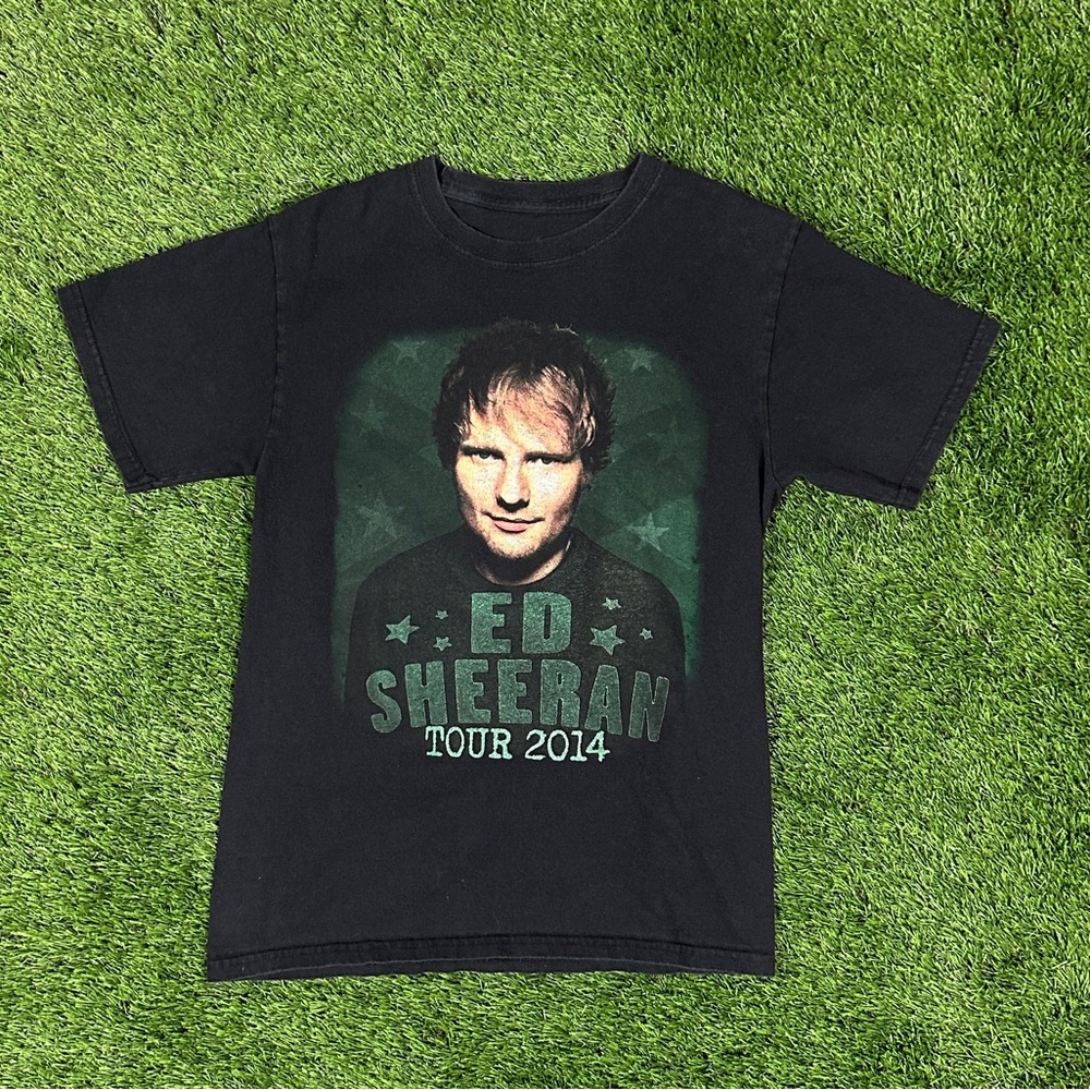 ED SHEERAN 2014 Tour Tee Shirt Black Size Small